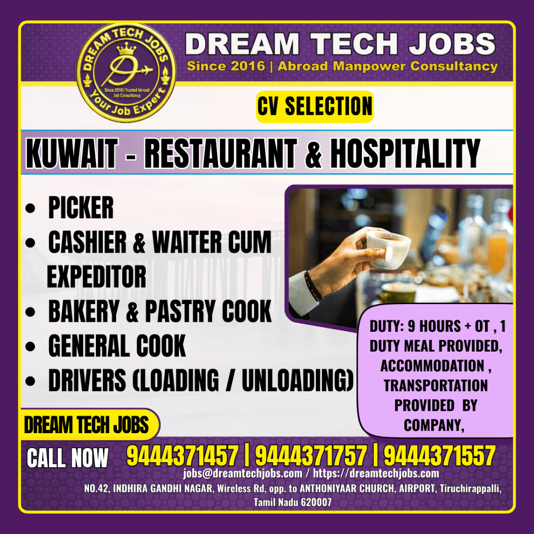 JOBS IN KUWAIT. APPLY NOW